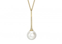 18ct Gold, Pearl & Diamond Necklace