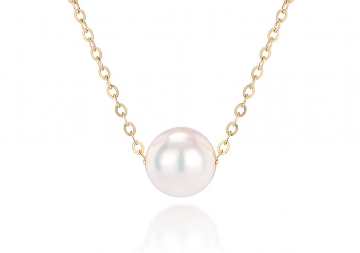 9ct Gold Pearl Necklace 