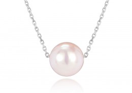 9ct White Gold Pearl Necklace