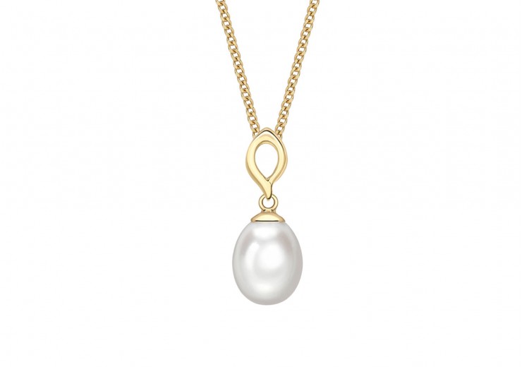 9ct Gold Pearl Necklace 