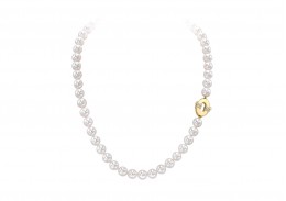 18ct White Gold Pearl & Diamond Necklace