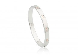 Clogau Gold Sterling Silver Tree of Life Insignia Bangle