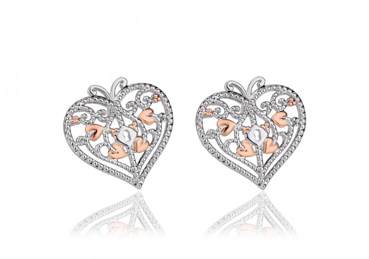 Clogau Gold Sterling Silver Kensington Stud Earrings