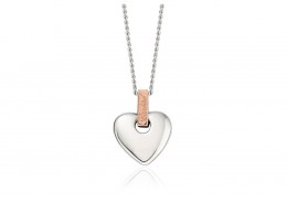 Clogau Gold Sterling Silver Cariad Heart Pendant