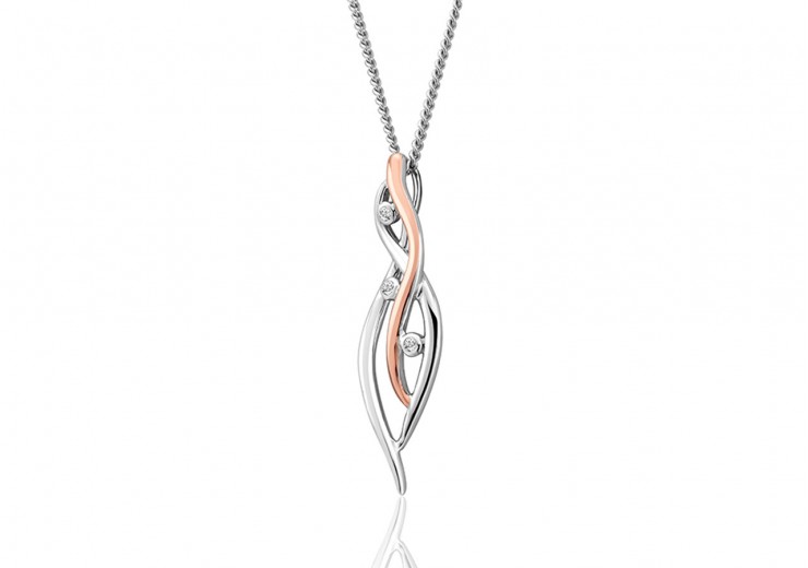 Clogau Gold Sterling Silver Swallow Falls Pendant