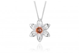 Clogau Gold Sterling Silver Daffodil Pendant