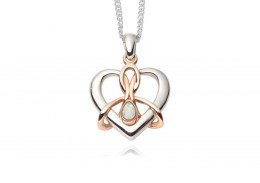 Clogau Gold Sterling Silver Dwynwen Opal Pendant