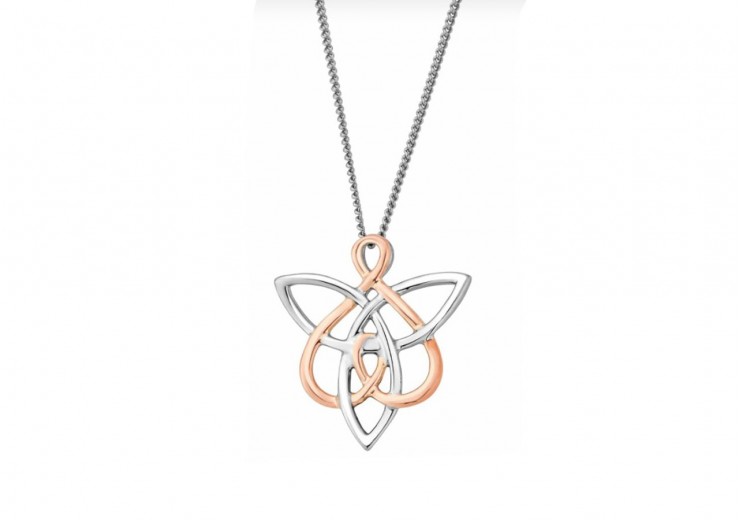 Clogau Gold Sterling Silver Fairies of the Mine Pendant