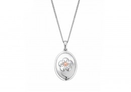 Clogau Gold Sterling Silver Forget Me Not Pendant 