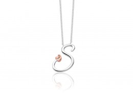 Clogau Gold Sterling Silver Tree of Life Initials Necklace - Letter S