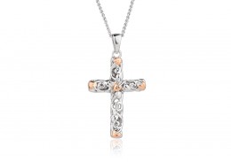 Clogau Gold Sterling Silver Tree of Life Cross Pendant