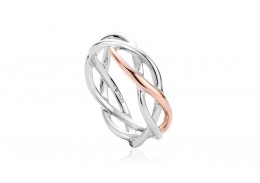 Clogau Gold Sterling Silver Eternal Love Weave Ring