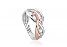 Clogau Gold Sterling Silver Swallow Falls Ring