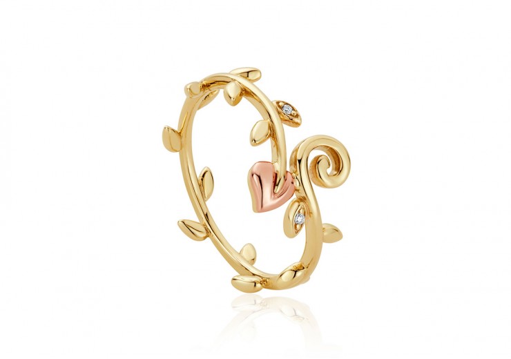 Clogau 9ct Gold Vines of Life Diamond Ring