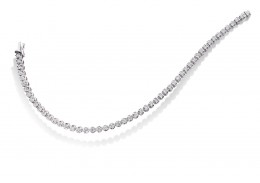 18ct White Gold Round Brilliant Cut Diamond Bracelet 3ct