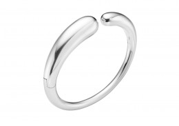 Georg Jensen Sterling Silver Mercy Hinged Bangle