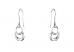 Georg Jensen Sterling Silver Offspring Earrings