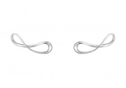 Georg Jensen Sterling Silver Infinity Earrings