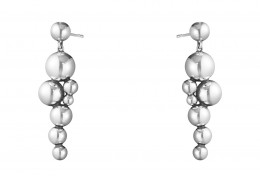 Georg Jensen Sterling Silver Moonlight Grapes Earrings