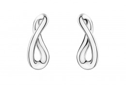 Georg Jensen Sterling Silver Infinity Earrings