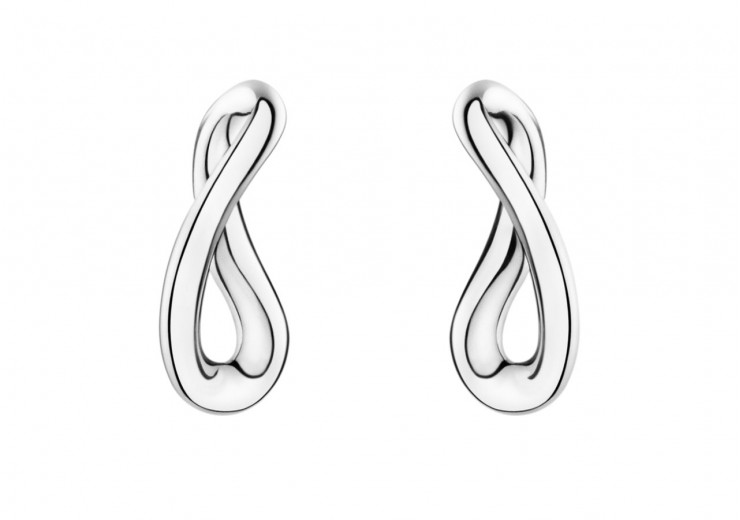 Georg Jensen Sterling Silver Infinity Earrings