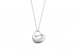 Georg Jensen Sterling Silver Heart Necklace