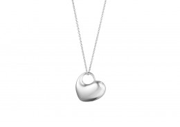 Georg Jensen Sterling Silver Heart Necklace