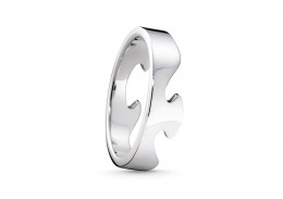 Georg Jensen 18ct White Gold Fusion End Ring