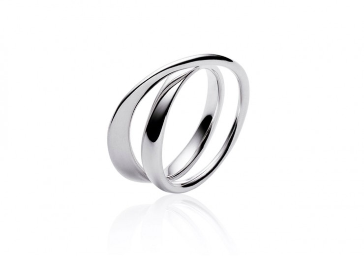 Georg Jensen Sterling Silver Moebius Ring