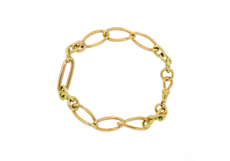 Pre-owned 9ct Rose Gold Large Link Bracelet