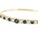 Pre-owned 18ct Gold Diamond & Sapphire Bangle