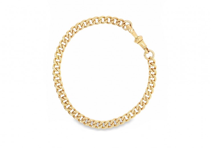 Pre-owned 9ct Rose Gold Albert Bracelet