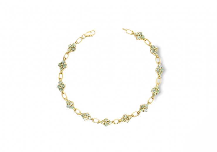 Pre-owned 9ct Yellow Gold Apatite Bracelet