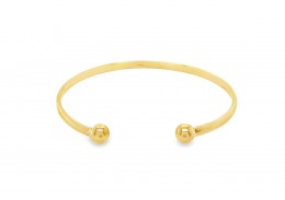 Pre-owned 9ct Gold Torque Bangle
