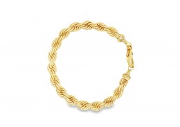 Pre-owned 9ct Gold Rope Bracelet