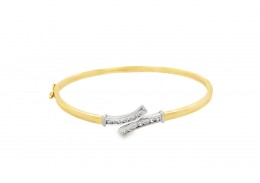 Pre-owned 9ct Cubic Zirconia Bangle