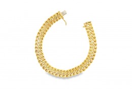 Pre-owned 9ct Double Curb Bracelet