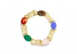 Pre-owned 9ct Gold Multi-Stone Bracelet