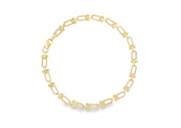 Pre-owned 9ct Yellow Gold Hollow Bracelet Pre-owned 9ct Yellow Gold Hollow Bracelet