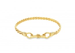 Pre-owned 9ct Yellow Gold Twisted Bangle Pre-owned 9ct Yellow Gold Twisted Bangle