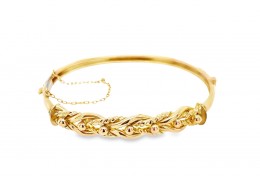 Pre-owned Antique 9ct Rose Gold Bangle