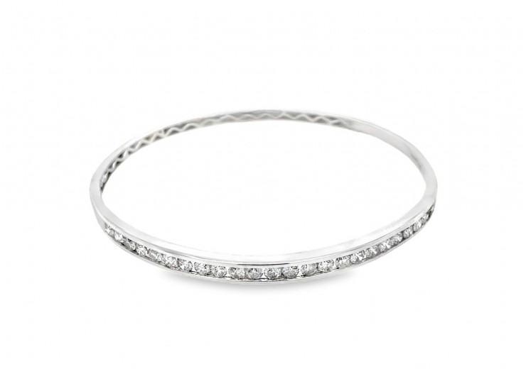 Pre-owned 9ct White Gold Diamond Bracelet Pre-owned 9ct White Gold Diamond Bracelet