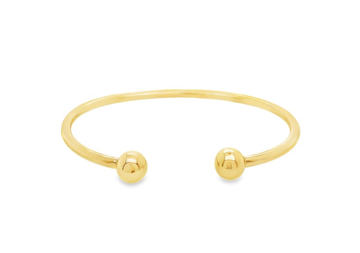 Pre-owned 9ct Yellow Gold Torque Bangle