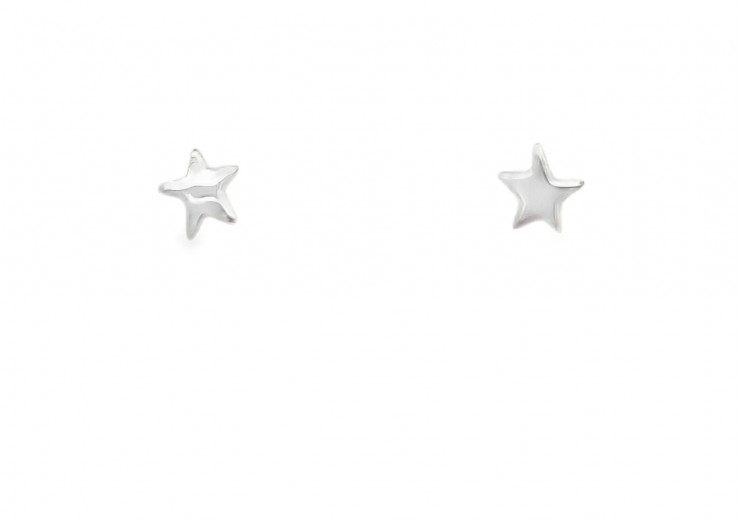9ct Gold Star Studs