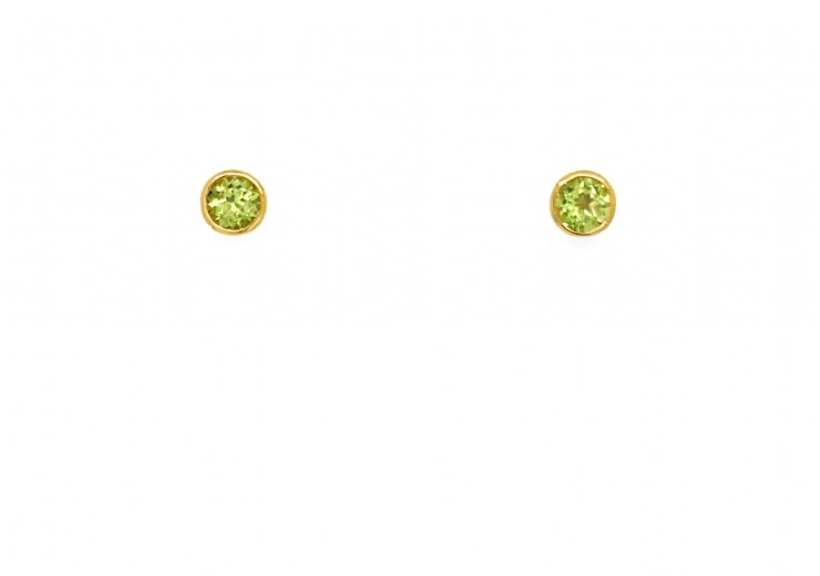 9ct Gold Peridot Studs