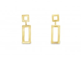 Pre-owned 9ct Yellow Gold Drop Earrings