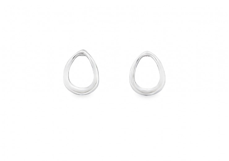 Silver Georg Jensen Offspring Drop Earrings