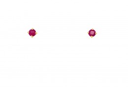 9ct Gold Ruby Studs