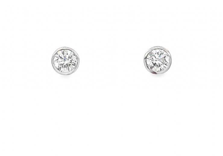 Platinum Lab Diamond Earrings