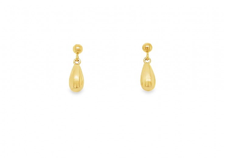 Pre-owned 9ct Yellow Gold Drop Earrings